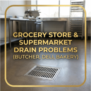 Grocery Store & Supermarket Drain Problems(Butcher, Deli, Bakery)